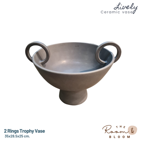 2 Rings Trophy Vase