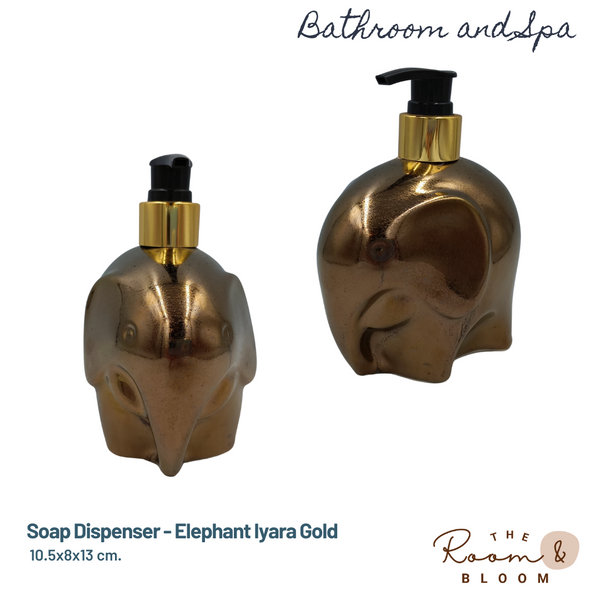 Soap Dispenser - Elephant Iyara Gold