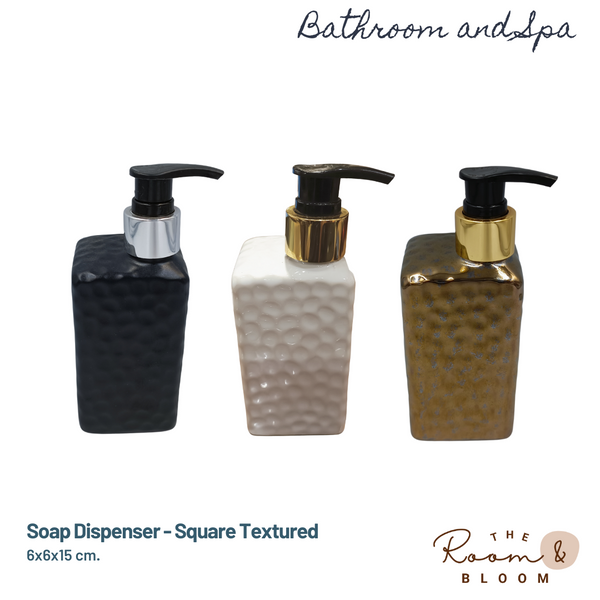 Soap Dispenser - Square Textured