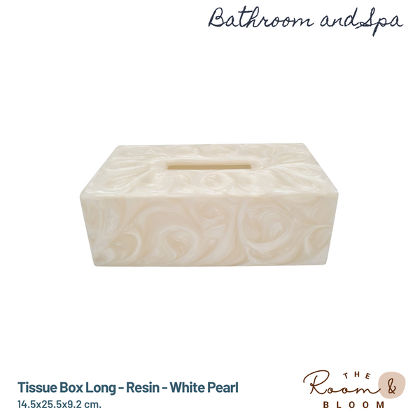 Tissue Box Long - Resin