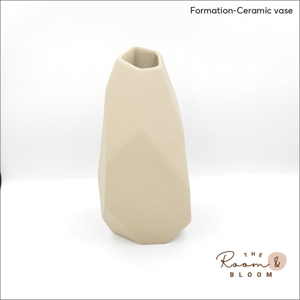 Crystal Vase Medium / Brown 3 Ceramic Vase